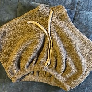 fuzzy comfy short shorts